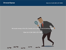 Tablet Screenshot of divorcedspouse.com